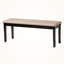 Banc de salle à manger rembourré brun foncé Exalt H 18,68 po x l 47,68 po x P 15,85 po Exalt