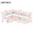 L-Shaped Twin Platform Bed with Trundle, Solid Wood Storage Bed with Drawers & Shelves, No Box Spring, White-1757154599