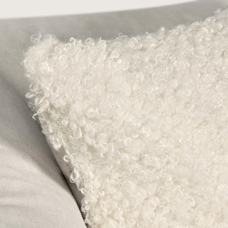 Carters 12x16 Fabric Ivory Throw Pillow, 22"H x 22"W