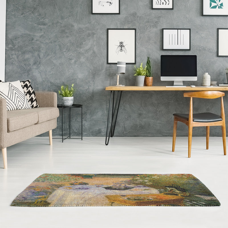 Tapis vert/rouge/mauve zone repas, Rectangle 3 pi x 5 pi