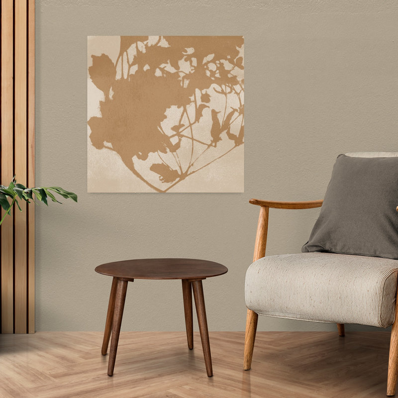 Art mural abstrait abstrait ocre Wabi-Sabi I, H 24 po x l 24 po