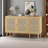 47.2"  3-Door storage Sideboard with Rattan  Doors-46512582