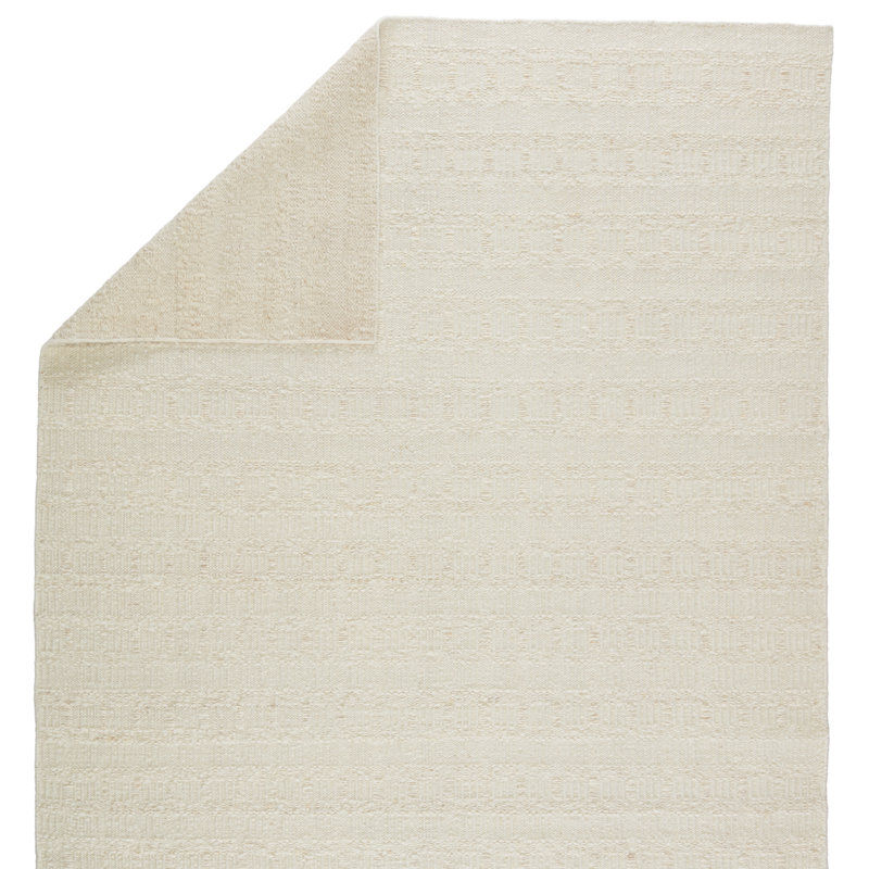Jaipur Living Caldara LEO06 Handmade Solid Ivory Area Rug (6'x9'), Rectangle 8' x 10'