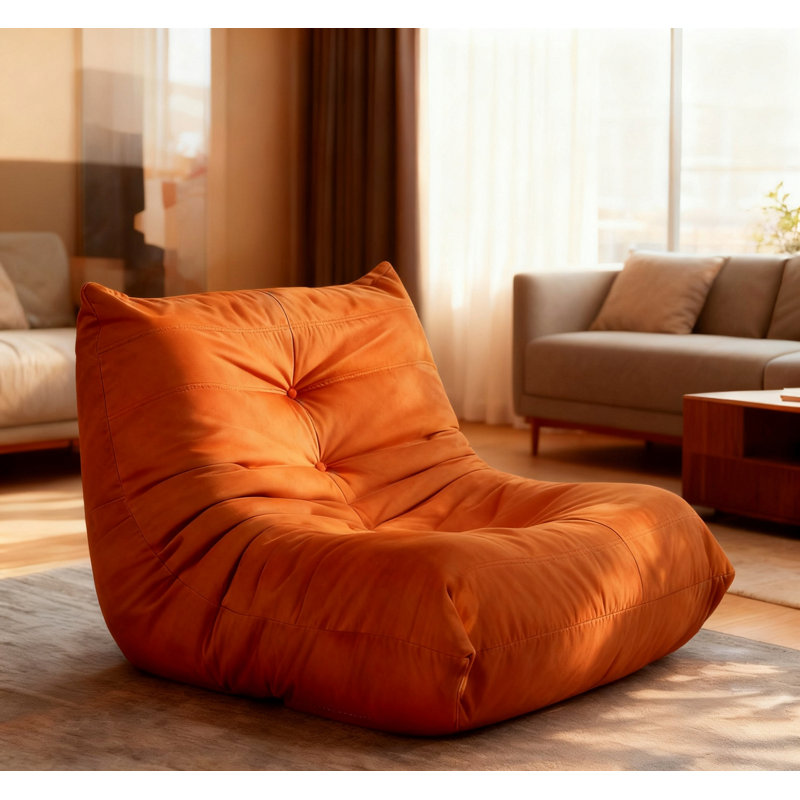 Chaise d'appoint, chaise simple pour le salon, Orange