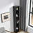 8-Tier Media Tower Rack, CD DVD Slim Storage Cabinet With Adjustable Shelves, Tall Narrow Bookcase Display Bookshelf For Home Office,Multi-Functional Double-Decker Bookcase-905057696