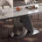 Light luxury rectangular dining table and chair-106900535