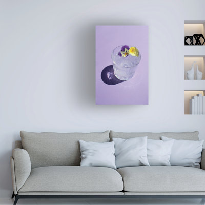 Incado Lavender Water With Pansies Canvas Art