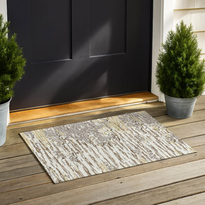 Tapis abstrait lavable à la machine intérieur / extérieur ACN2839