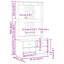 Hall Tree SANDNES 87X40x159.5Cm Solid Wood Pine-1819761801