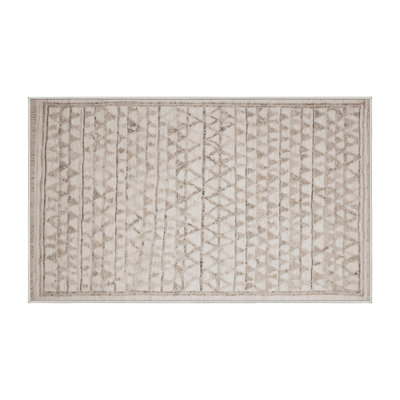 Machine Washable Beige Area Rug