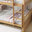 Lit superposé double en bois d'hévéa double avec lit gigogne, échelle et garde-corps, convertible en 2 lits doubles, avec lit gigogne simple, blanc-219343533