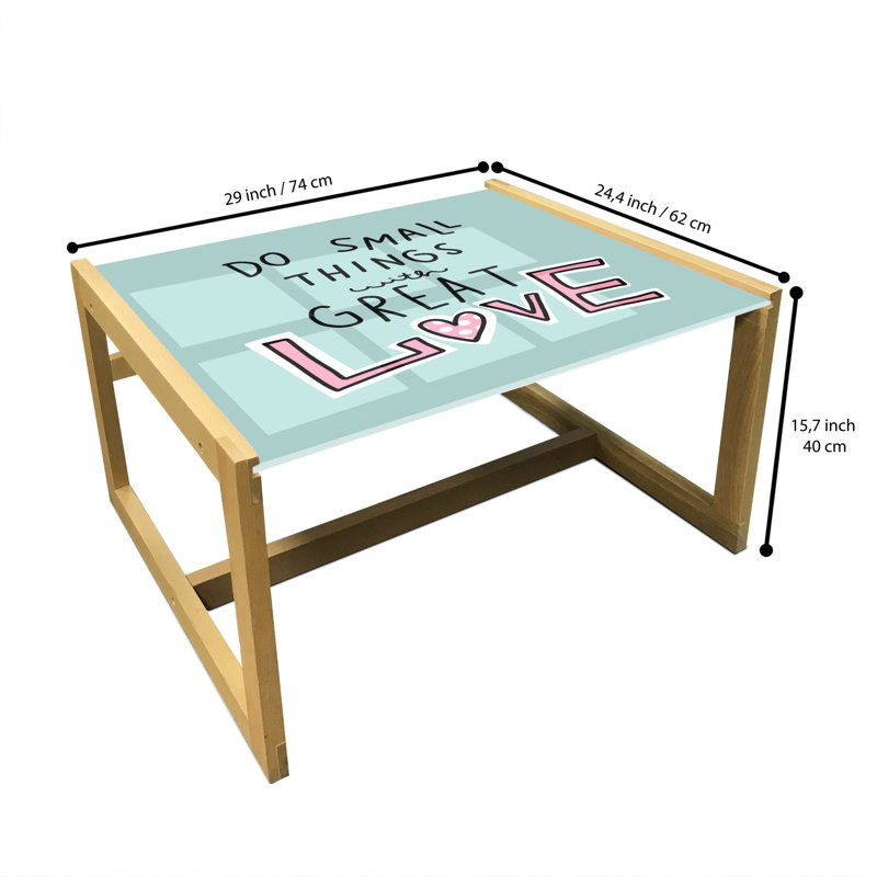 Jafeth Trestle Coffee Table, 40cm H x 74cm W x 62cm D