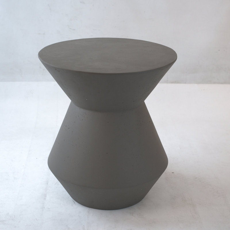 Brown+sand Faux Patio Table - 18.1"h Side For Outdoor Decor 18.1" H Deck And Stylish Furniture