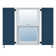 Atlantic Classic Single Panel, Raised Panel Shutter Pair