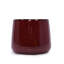 Pot de fleurs en céramique 4 pièces, pot de fleurs intérieur / extérieur moderne pour patio, jardin ou rebords de fenêtre - Bean Paste Red-1261184753