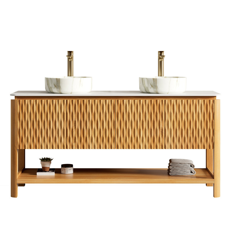 Single Bathroom Vanity with Sintered Stone Top