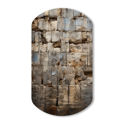 Hanssel - Asymmetrical Judaism Metal Wall Art, Cylinder Metal Wall Sculpture Print