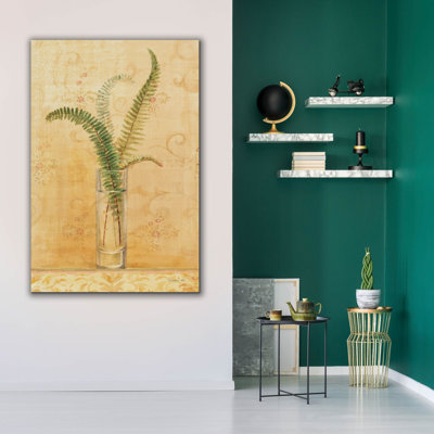 «Ferns In Glass Vase 2» par Danhui Nai, art mural sur toile
