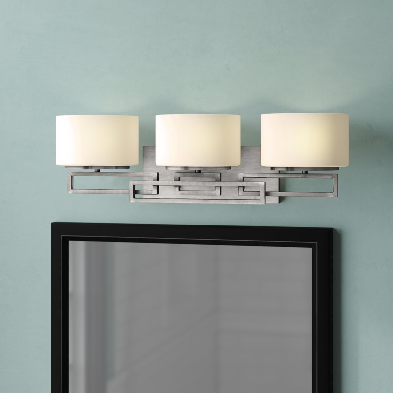 Lanza 3-Light Bathroom Lighting, Nickel antique, Incandescent