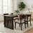 Camelot Sculptural Solid Wood Dining Table with Ribbed Slab Legs