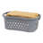 IRIS Plastic Laundry Basket with Handles