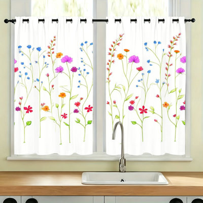 2 pièces rideaux occultants à imprimé floral, rideaux occultants isolants et isolants à motif botanique pour réduire le bruit, panneaux de rideaux pour le salon, la chambre à coucher, la décoration intérieure