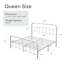 Base de lit plateforme en métal Kawamoto au design moderne et élégant-787599170-787599168