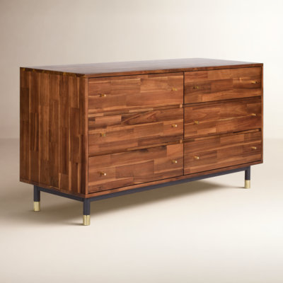 Dakota 55" Acacia Double Dresser