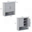 Armoire de rangement murale multifonctionnelle avec tablettes réglables pour la salle de lavage, la cuisine et le salon-355477022