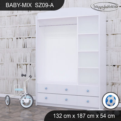 Baby 3 Door Wardrobe
