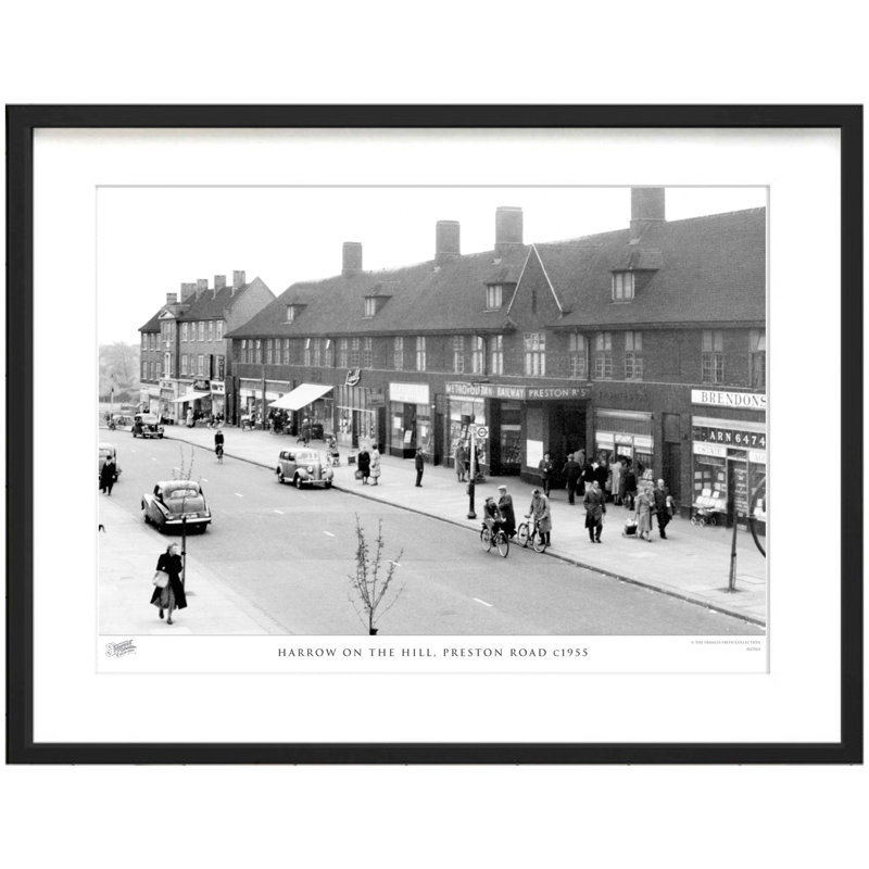 Harrow On The Hill, Preston Road C1955 by Francis Frith - Single Picture Frame Print, 45cm H x 60cm W x 2.3cm D