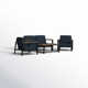 Townsend 4 - Person Patio Conversation Sets with Cushions