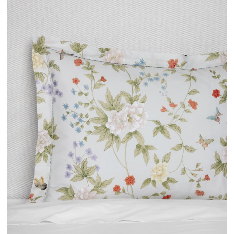 Luoyang Garden Floral Cotton Pillow Sham, Standard