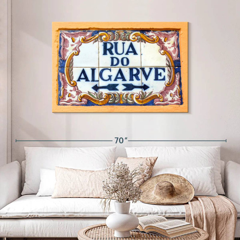 Enseigne Kavia Rua Do Algarve, H 30 po x l 45 po