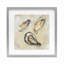 «Oyster Trio on Beige», reproduction encadrée sous verre, conception de CAD-1448740774-1448740762