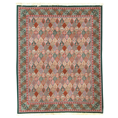 Tapis multicolore de haute qualité noué à la main
