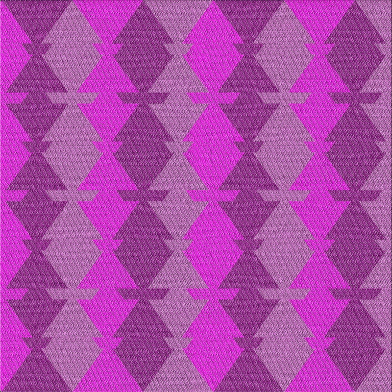 Tapis de zone mauve à motifs, Carré 5 pi