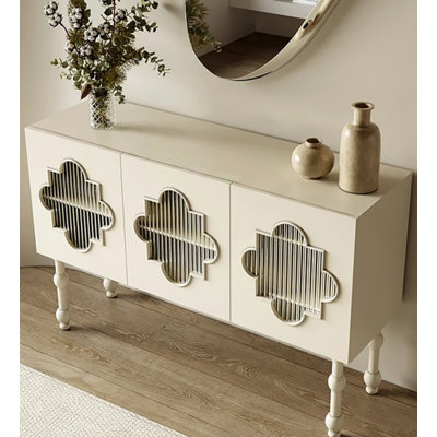 Armoire d'appoint de luxe crème crème