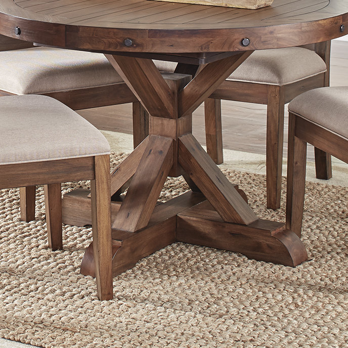 Trevion 5-piece Mahogany Solid Wood Dining Set