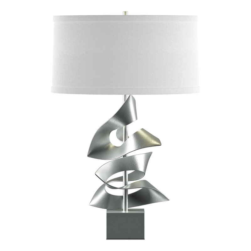 Gallery 24.7" Table Lamp, Natural Anna, Vintage Platinum