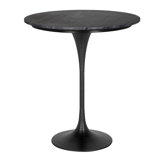 Joni Round Marble Top Metal Base Dining Table