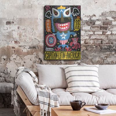 Luxe Metal Art 'Todos Somos Americanos'  by Jorge R. Gutierrez Metal Wall Art, 24" x 36"
