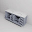 Meuble-lavabo double 84 po X P 22 po D, avec plateau en marbre de Carrare pour la maison-2071268265