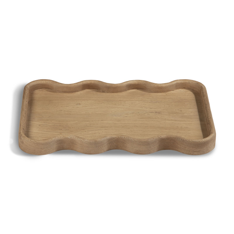 Plateau en bois massif Almandine, Brun, H 1,5 po x l 21,5 po x P 15,5 po