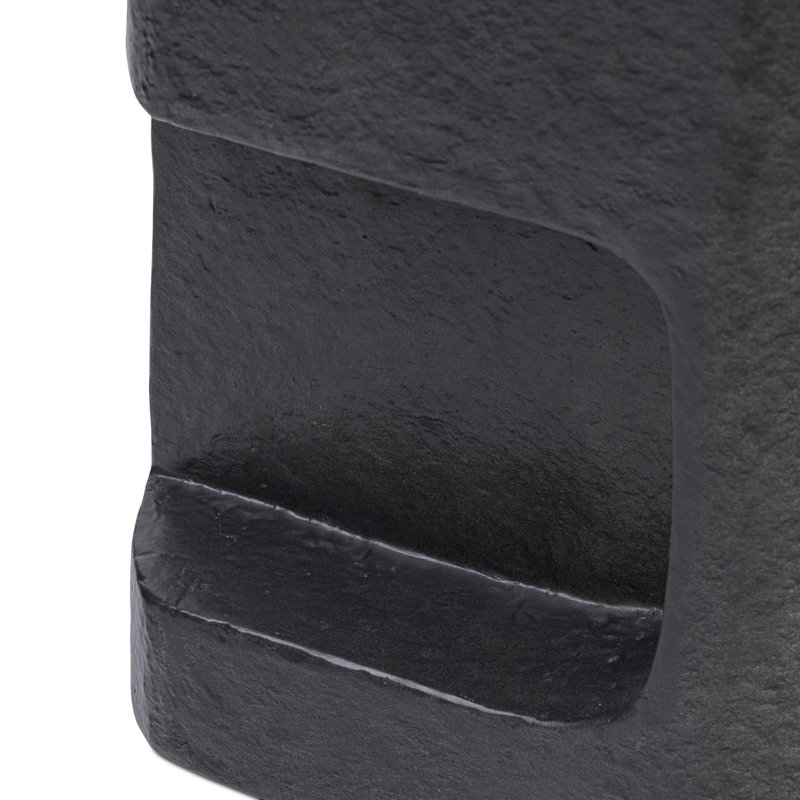 Clementine End Table, Distressed Graphite