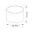 21 cm H Drum Lamp Shade ( Uno )-70657128