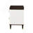 Carena White & Walnut Finish Night Stand W/USB