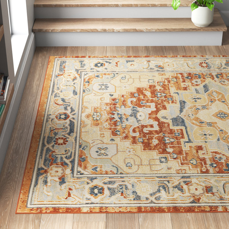 Janicki Oriental Indoor Rug, Rectangle 6'7" x 9'