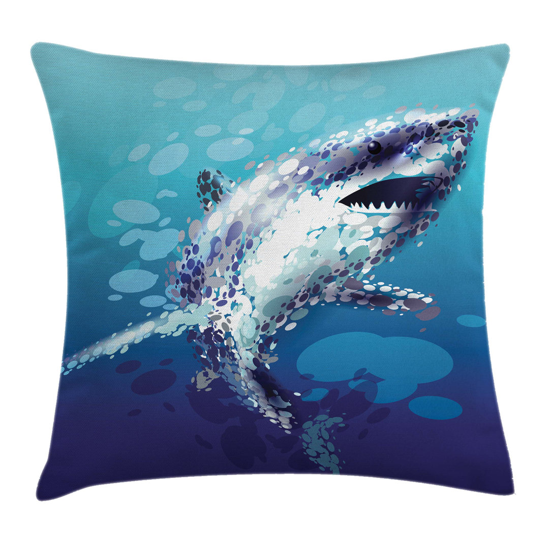 Kissenbezug, Shark Oceanlife Tier, Blau, Blau grau