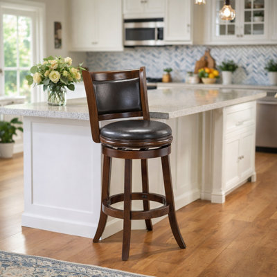 Analuz Swivel Counter, Bar and Extra Tall Wood Stool